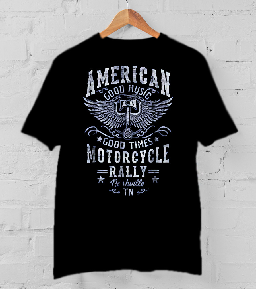 American Good Music Good Times Motorcycle Rally Nashville TN T-Shirt