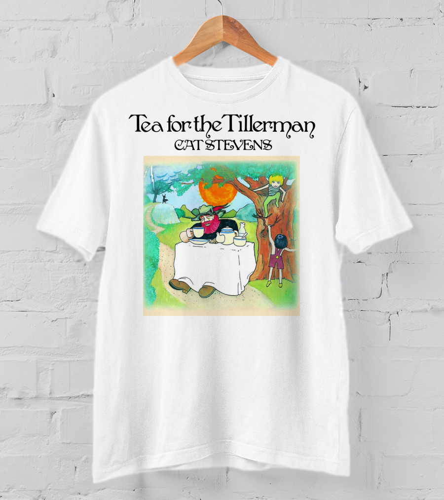 Tea For The Tillerman Cat Stevens Music Legend Men's White T-Shirt