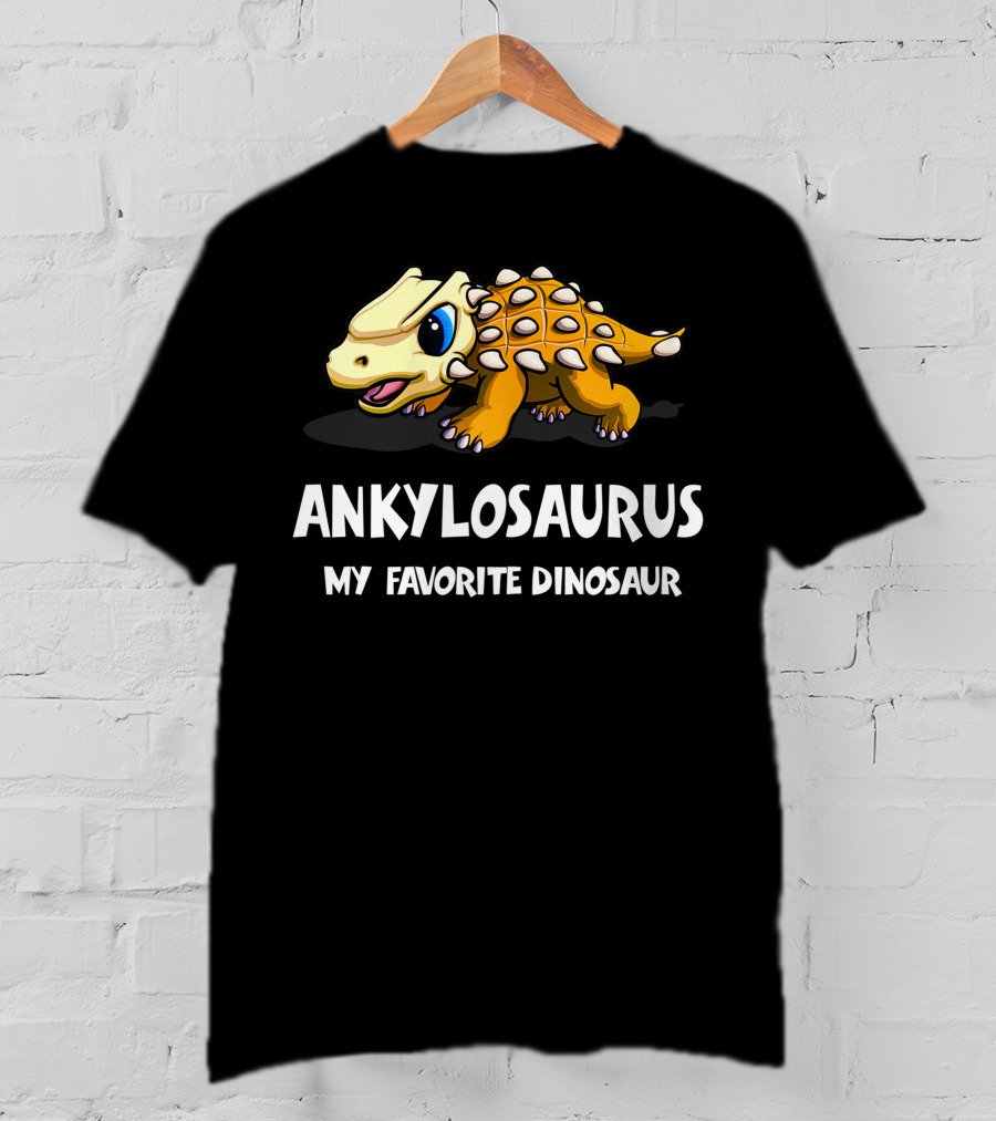ANKYLOSAURUS MY FAVORITE DINOSAUR Cute Cartoon T-Shirt