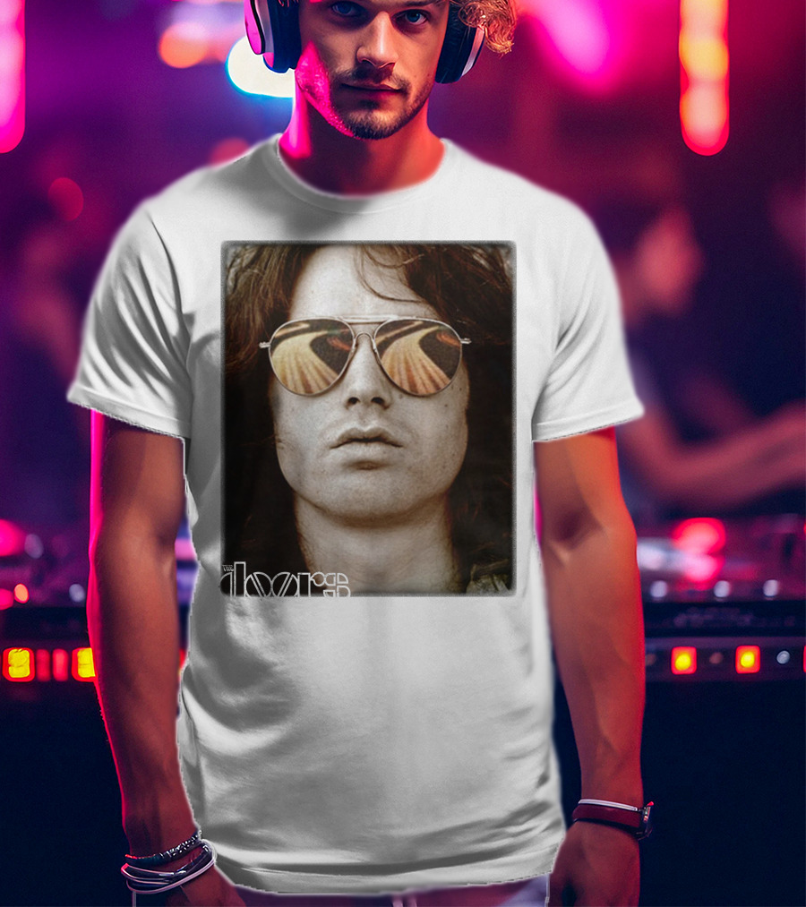 The Doors Jim Morrison Aviators Reflection Rock Legend T-Shirt