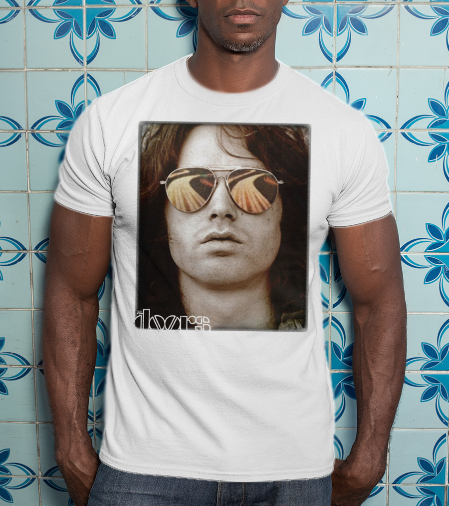 The Doors Jim Morrison Aviators Reflection Rock Legend T-Shirt