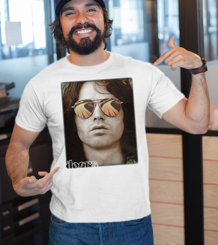 The Doors Jim Morrison Aviators Reflection Rock Legend T-Shirt