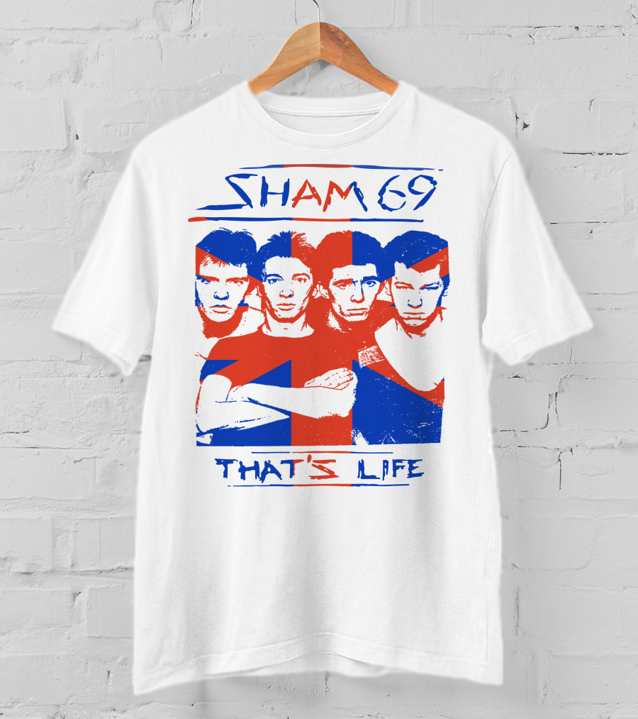 Sham 69 That's Life Union Jack Band T-Shirt
