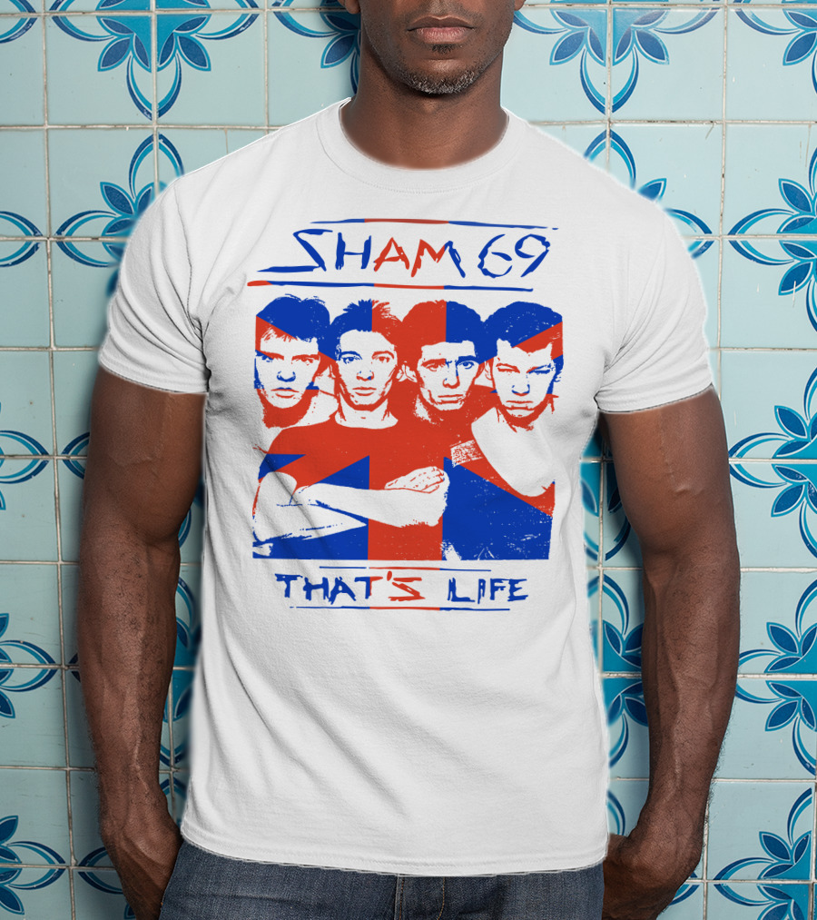 Sham 69 That's Life Union Jack Band T-Shirt