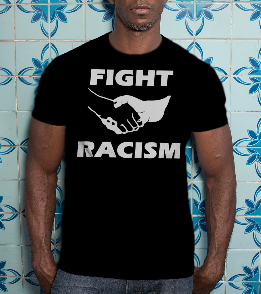 FIGHT RACISM Unity Handshake T-Shirt