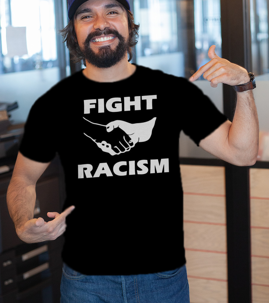 FIGHT RACISM Unity Handshake T-Shirt