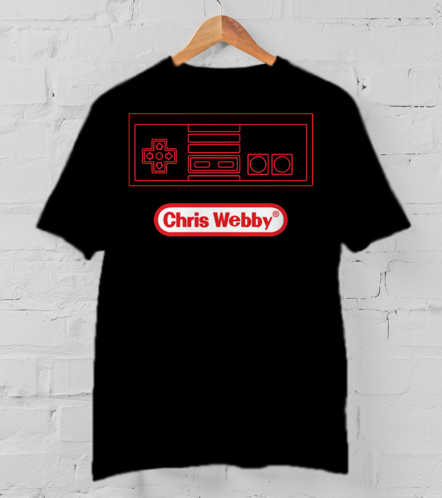 Chris Webby Retro Controller Gaming T-Shirt