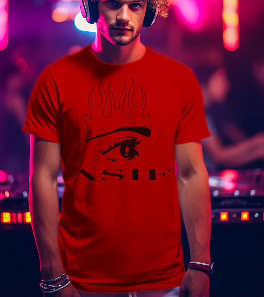 AS IF Jxdn Eye Flame Red T-Shirt