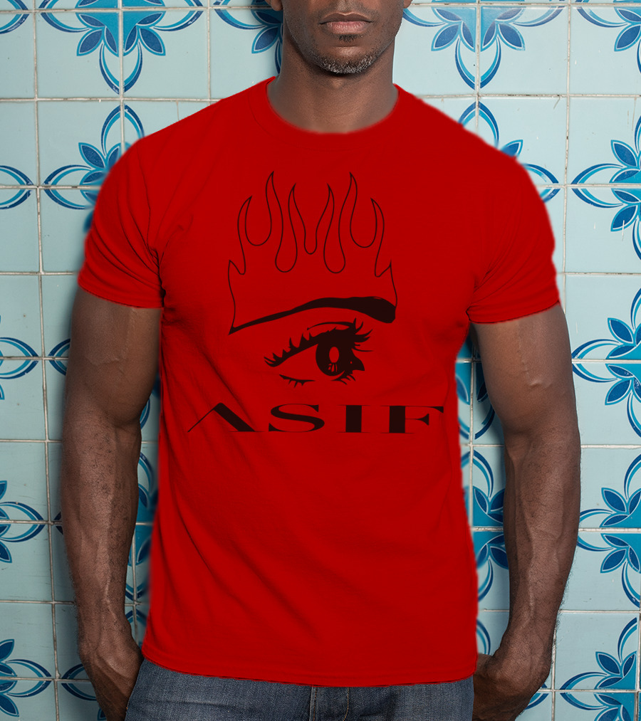 AS IF Jxdn Eye Flame Red T-Shirt