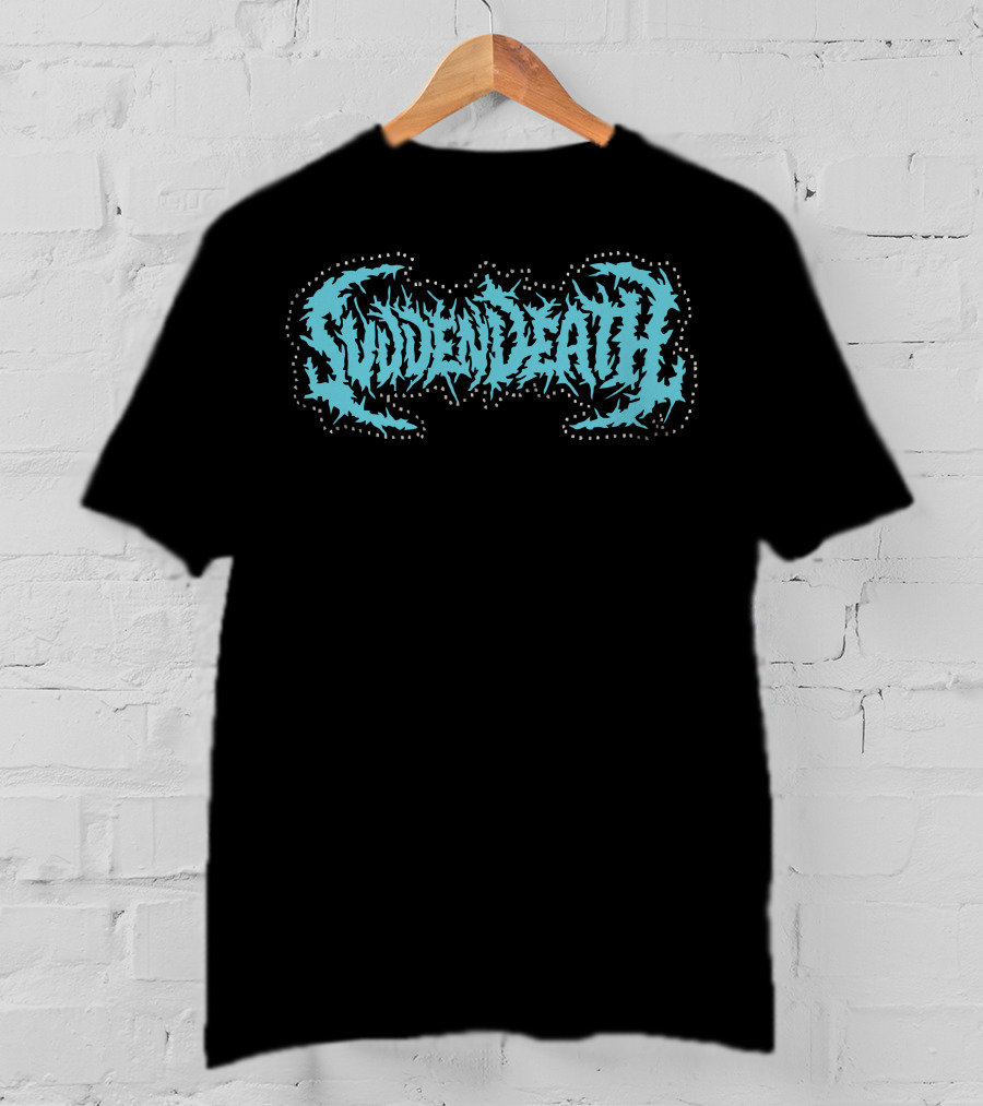 Svdden Death Spiky Text Logo Blue T-Shirt