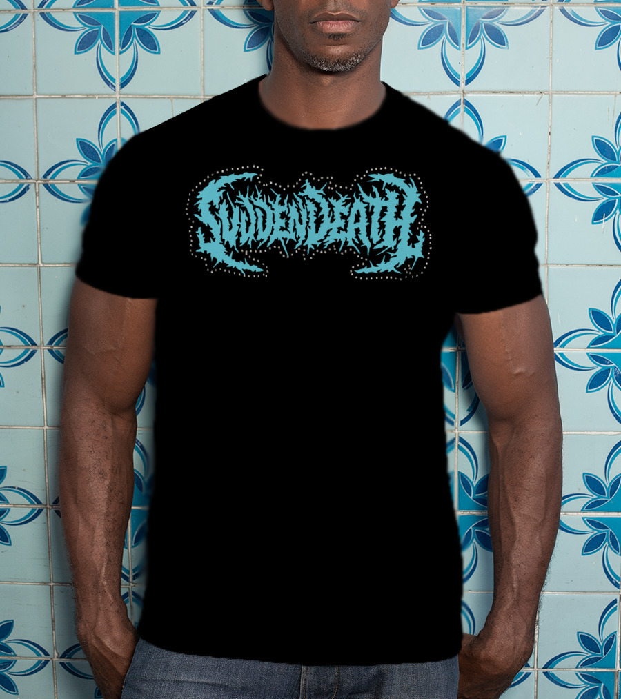 Svdden Death Spiky Text Logo Blue T-Shirt