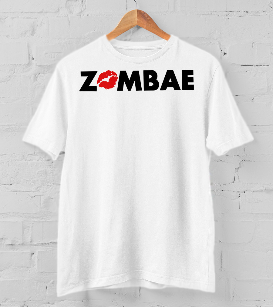 ZOMBAE Lip Print Glam And Gore Merch T-Shirt