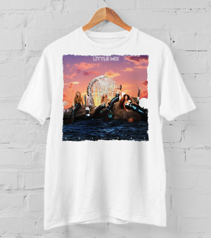 Little Mix Holiday Merch Mermaid Concept Ocean Sunset T-Shirt