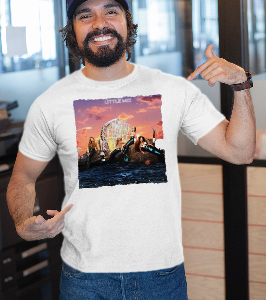 Little Mix Holiday Merch Mermaid Concept Ocean Sunset T-Shirt