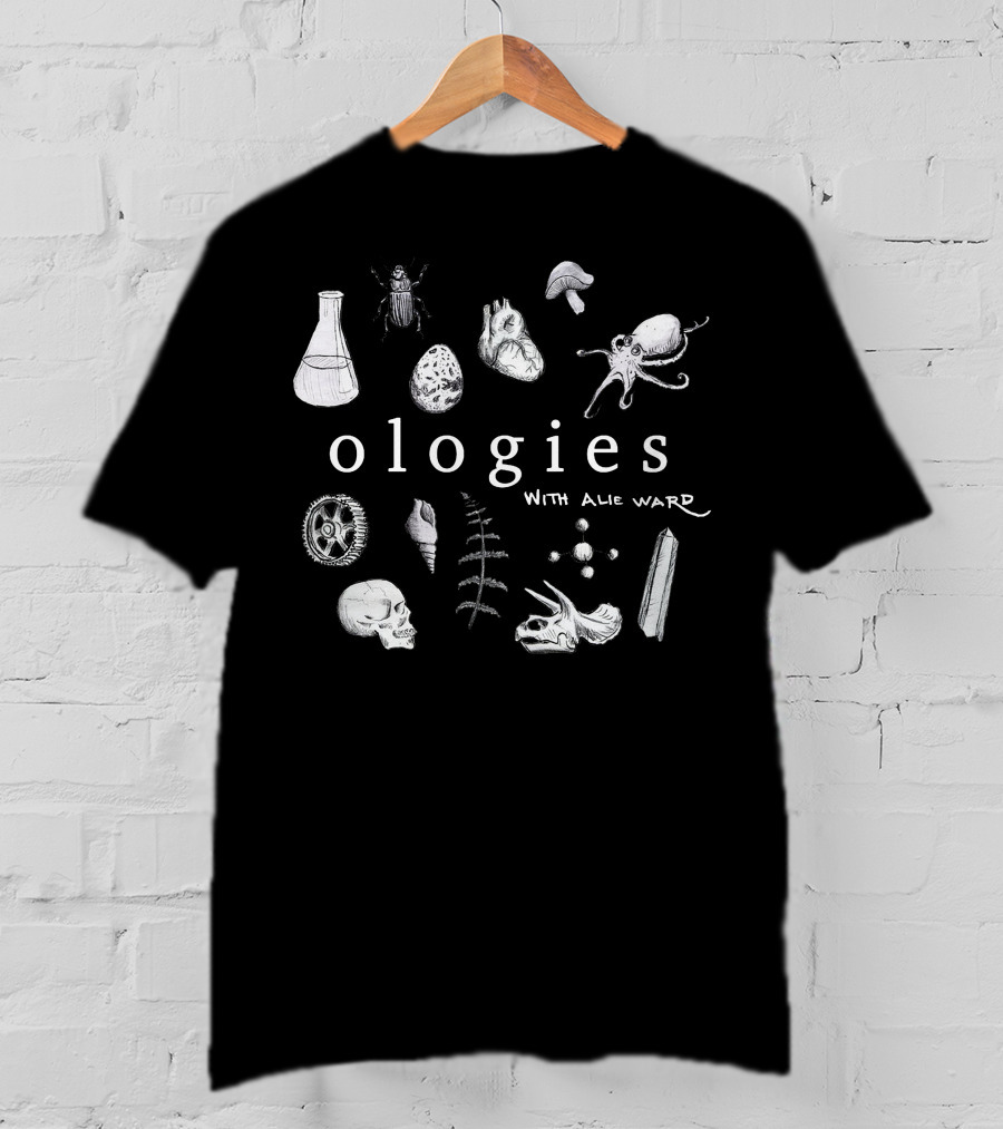 Ologies With Alie Ward Beaker Octopus Skull Crystals Insect T-Shirt