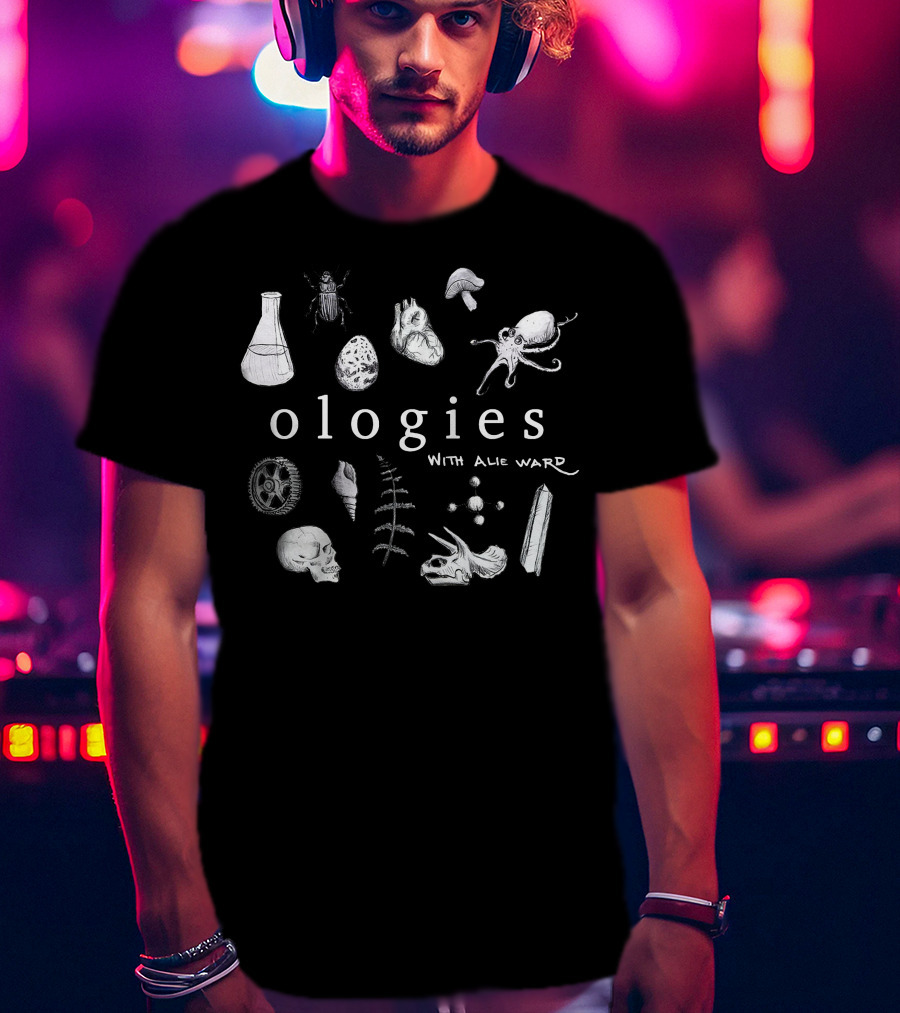 Ologies With Alie Ward Beaker Octopus Skull Crystals Insect T-Shirt