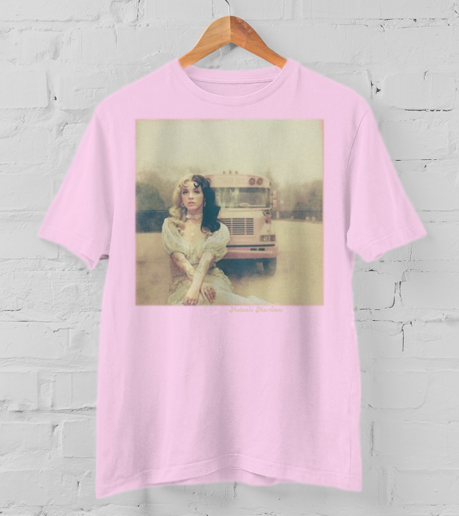 Melanie Martinez Vintage Bus Pastel Pink T-Shirt