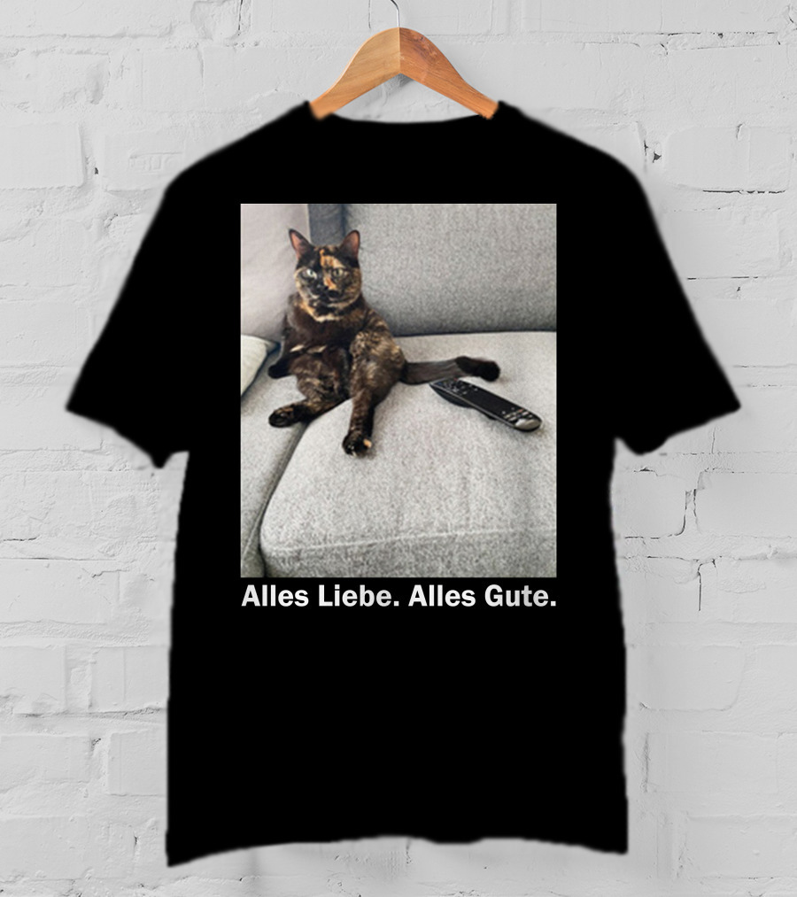 Alles Liebe Alles Gute Bay Berlin Merch Cat On Couch T-Shirt