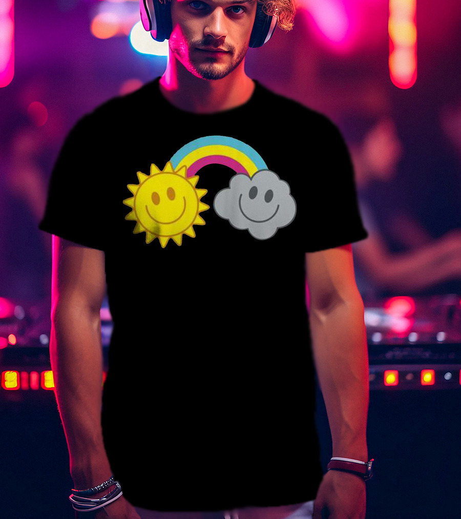 Mcfly Smiling Sun Cloud Rainbow T-Shirt