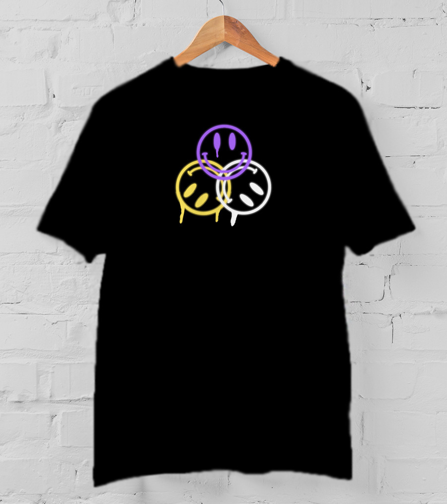 Dropouts Triple Drip Smiley Faces T-Shirt