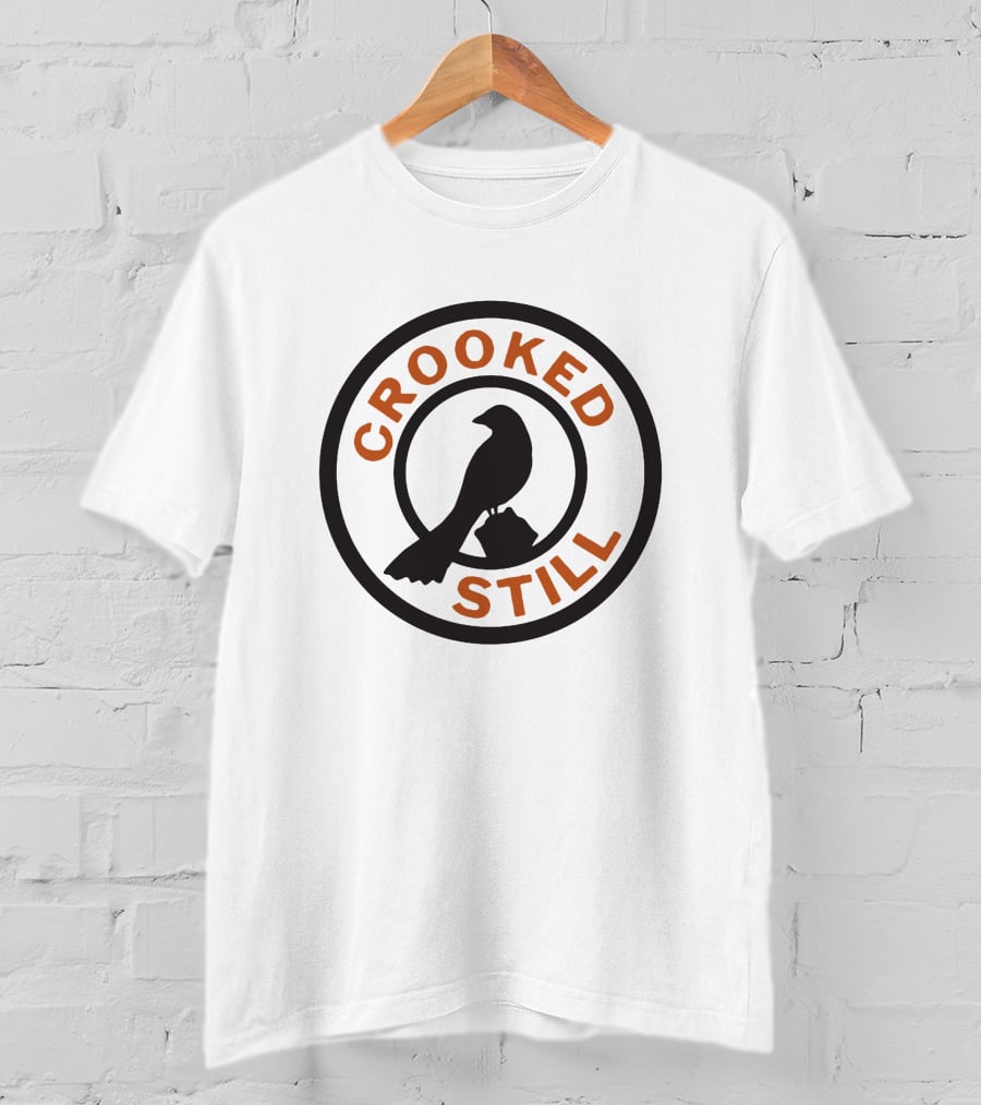 CROOKED STILL Bird Logo Circle T-Shirt