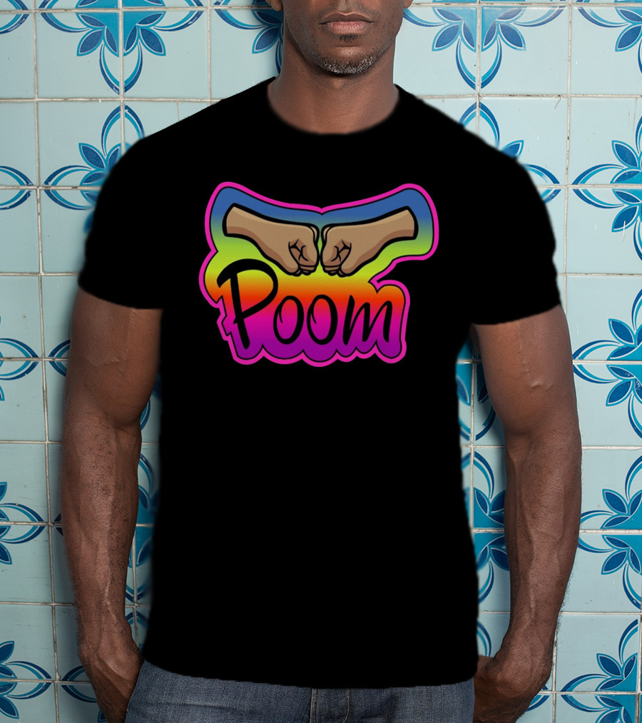 Poom Fist Bump Rainbow T-Shirt