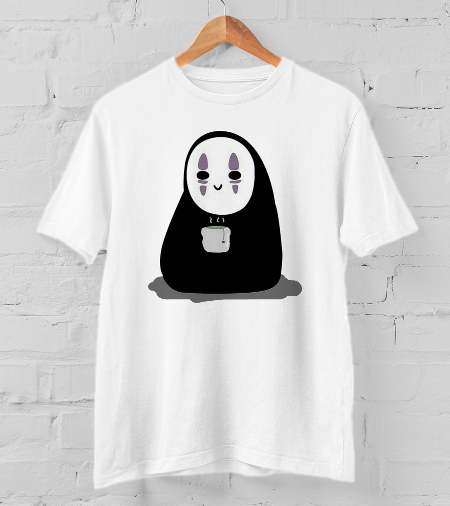 Spirited Away No-Face Holding Tea Cup T-Shirt