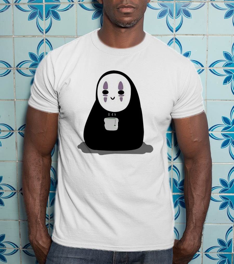 Spirited Away No-Face Holding Tea Cup T-Shirt