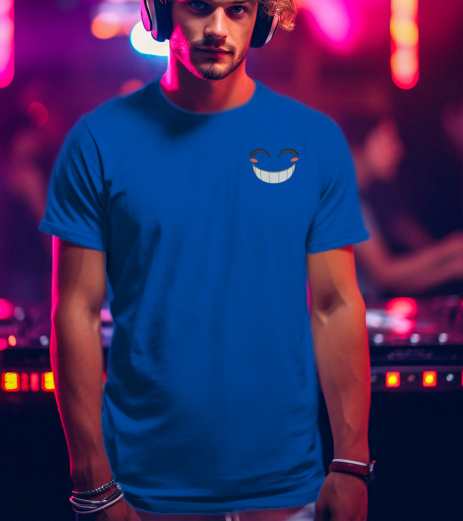 Calixo Smiling Face Blue T-Shirt