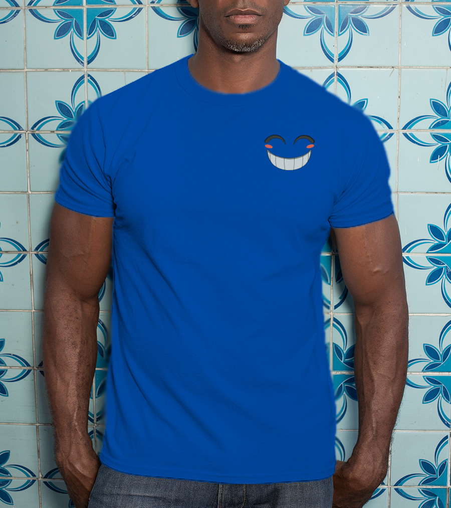 Calixo Smiling Face Blue T-Shirt