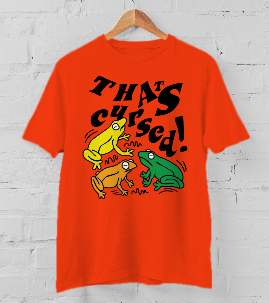 Benoftheweek Merch That’s Cursed Colorful Frogs T-Shirt