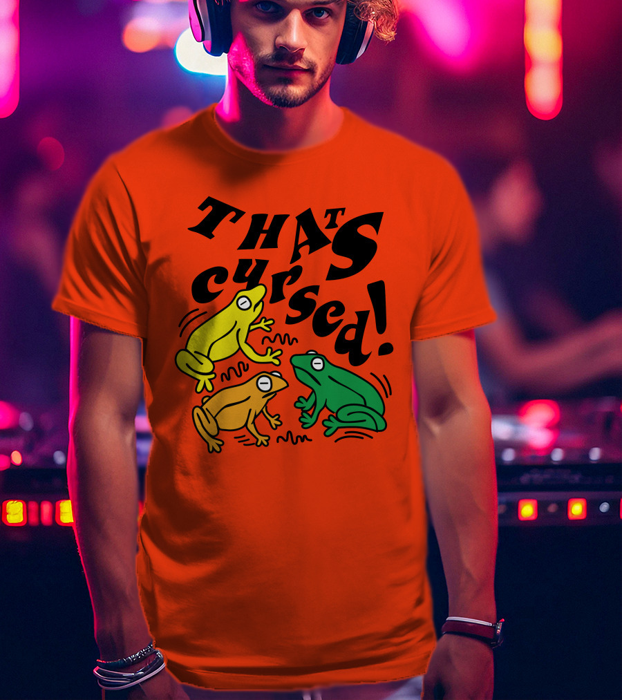 Benoftheweek Merch That’s Cursed Colorful Frogs T-Shirt
