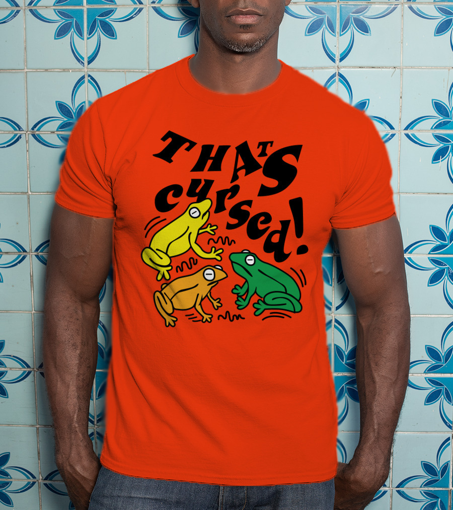 Benoftheweek Merch That’s Cursed Colorful Frogs T-Shirt