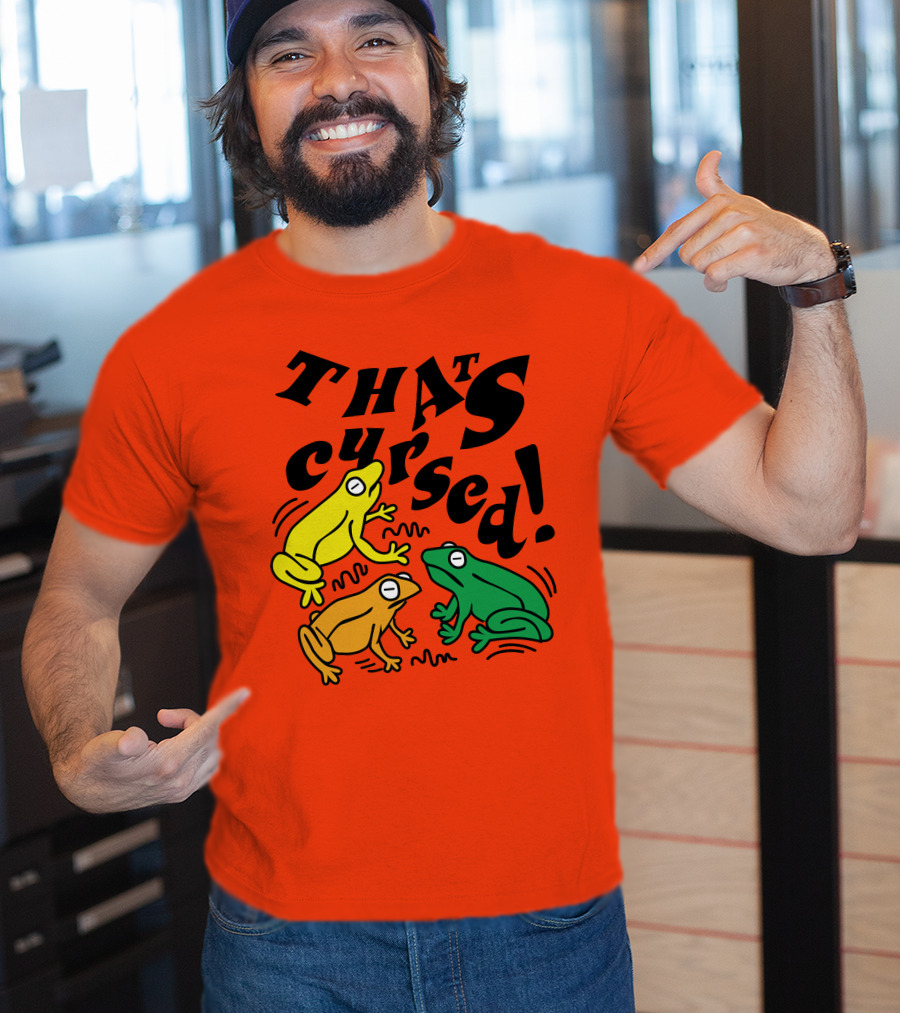 Benoftheweek Merch That’s Cursed Colorful Frogs T-Shirt