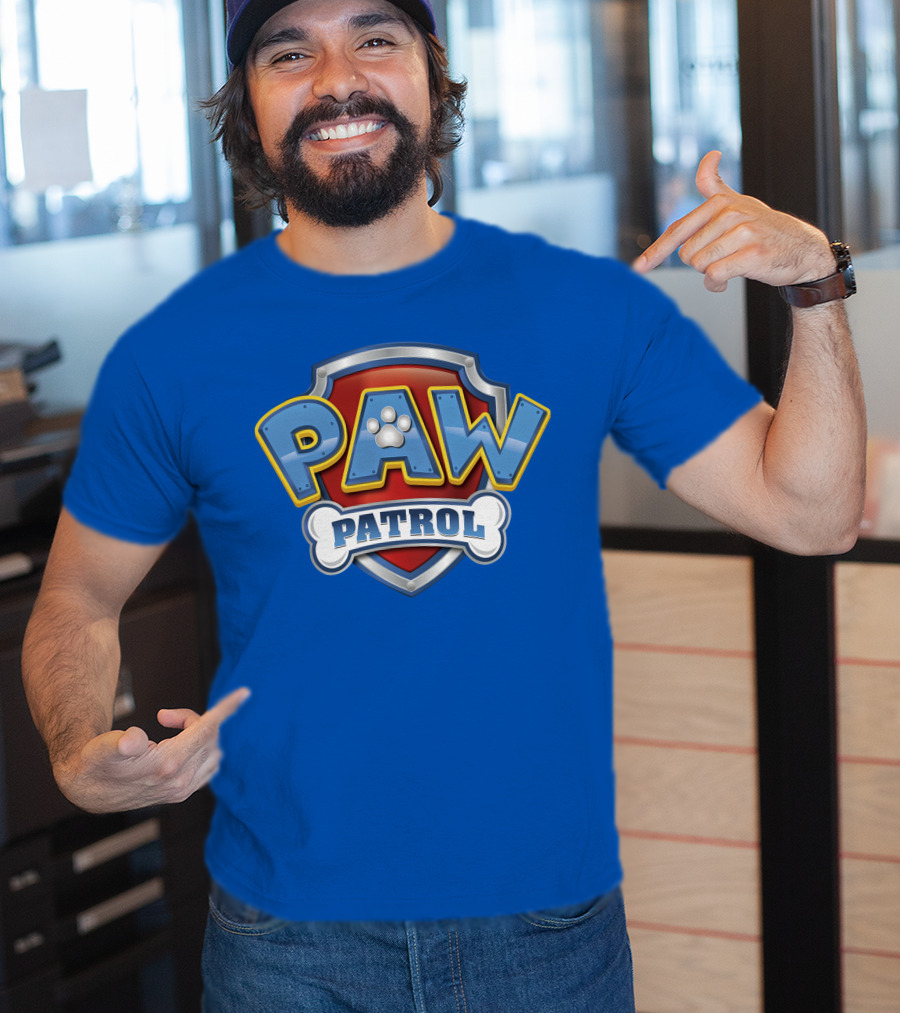 Paw Patrol Birthday Celebration Shield And Bone T-Shirt