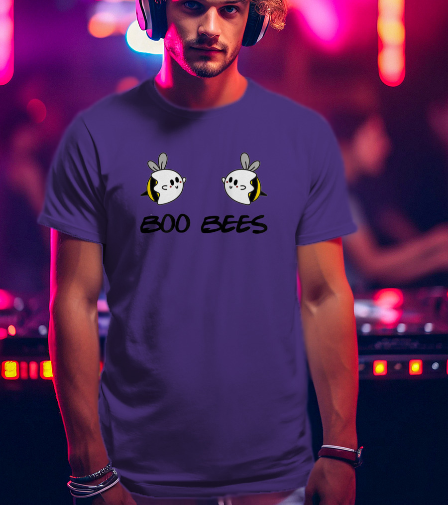 BOO BEES Cute Ghostly Honey Bees Halloween Humor T-Shirt