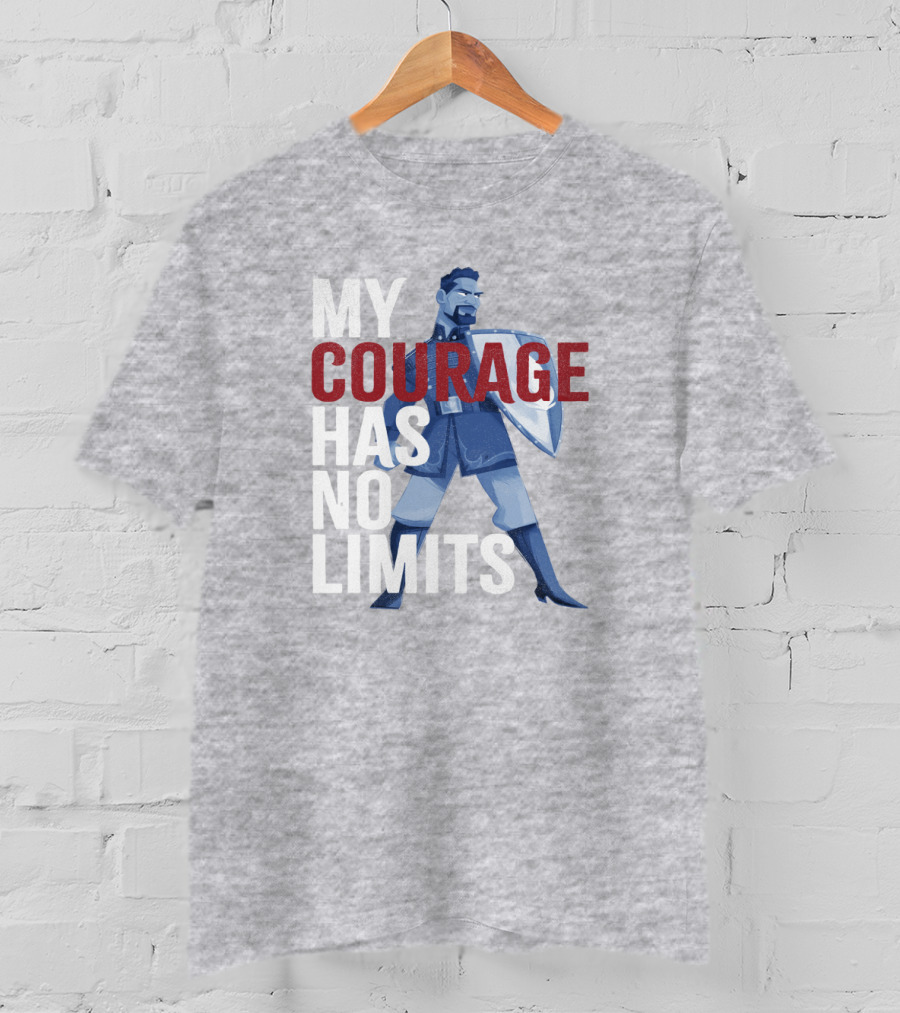 Frozen 2 Matthias My Courage Has No Limits Bold Blue Character T-Shirt