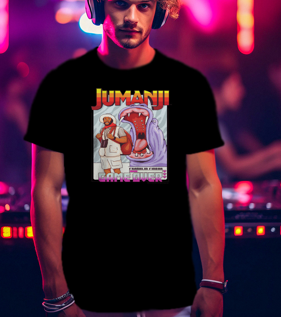 Jumanji Franklin Finbar Game Over Hippo T-Shirt