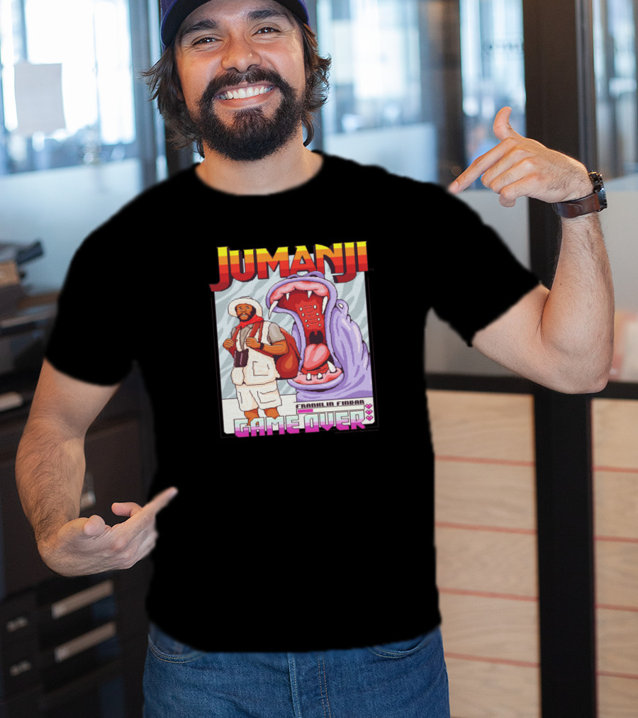 Jumanji Franklin Finbar Game Over Hippo T-Shirt