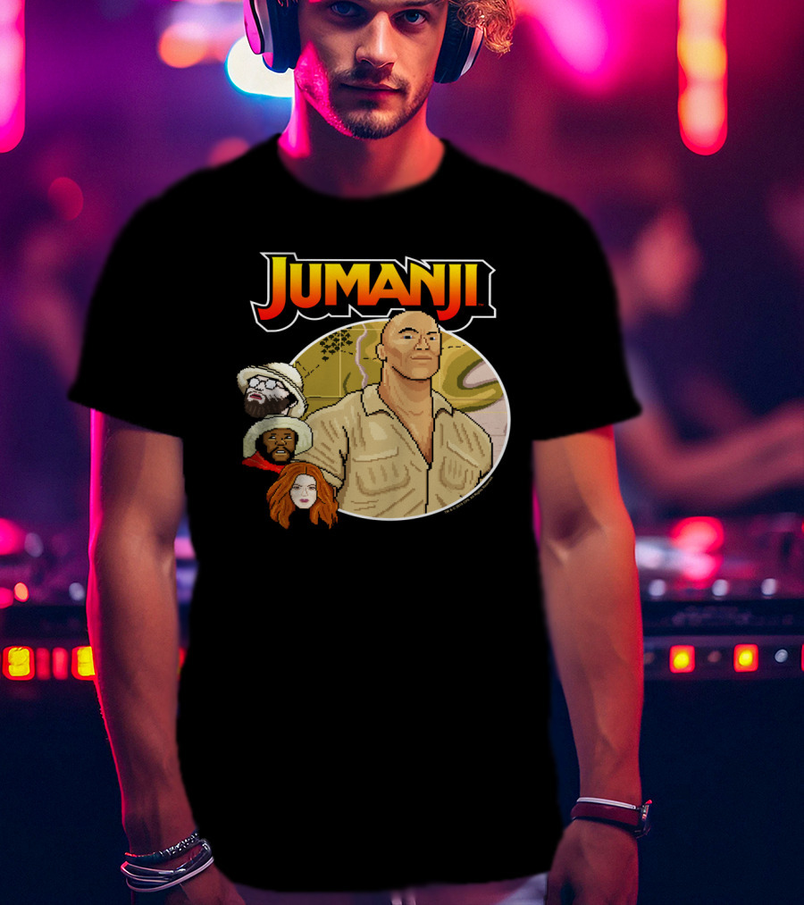 Jumanji The Next Level Pixel Characters T-Shirt