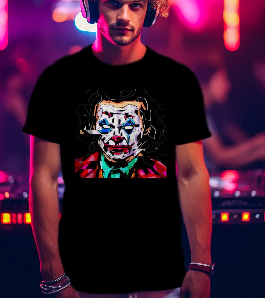 Gotham Joker Am I Crazy Or Is It Just Me Funny Joke Clown Face T-Shirt