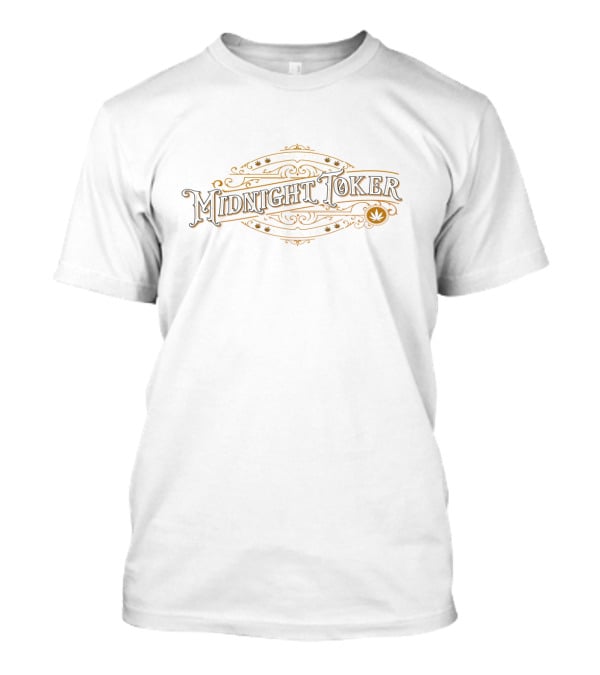 Joker Toker Midnight Toker Smoker Vintage 420 Leaf T-Shirt