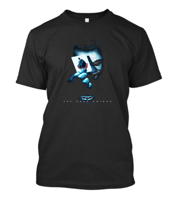 The Dark Knight Joker Batman Card Iconic Movie Villain Image T-Shirt