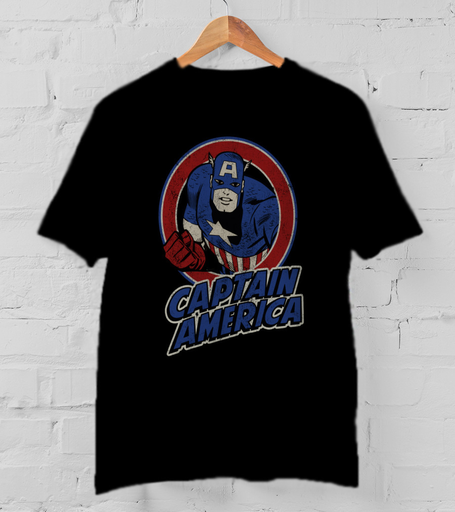 Marvel Vintage Captain America Heroic T-Shirt