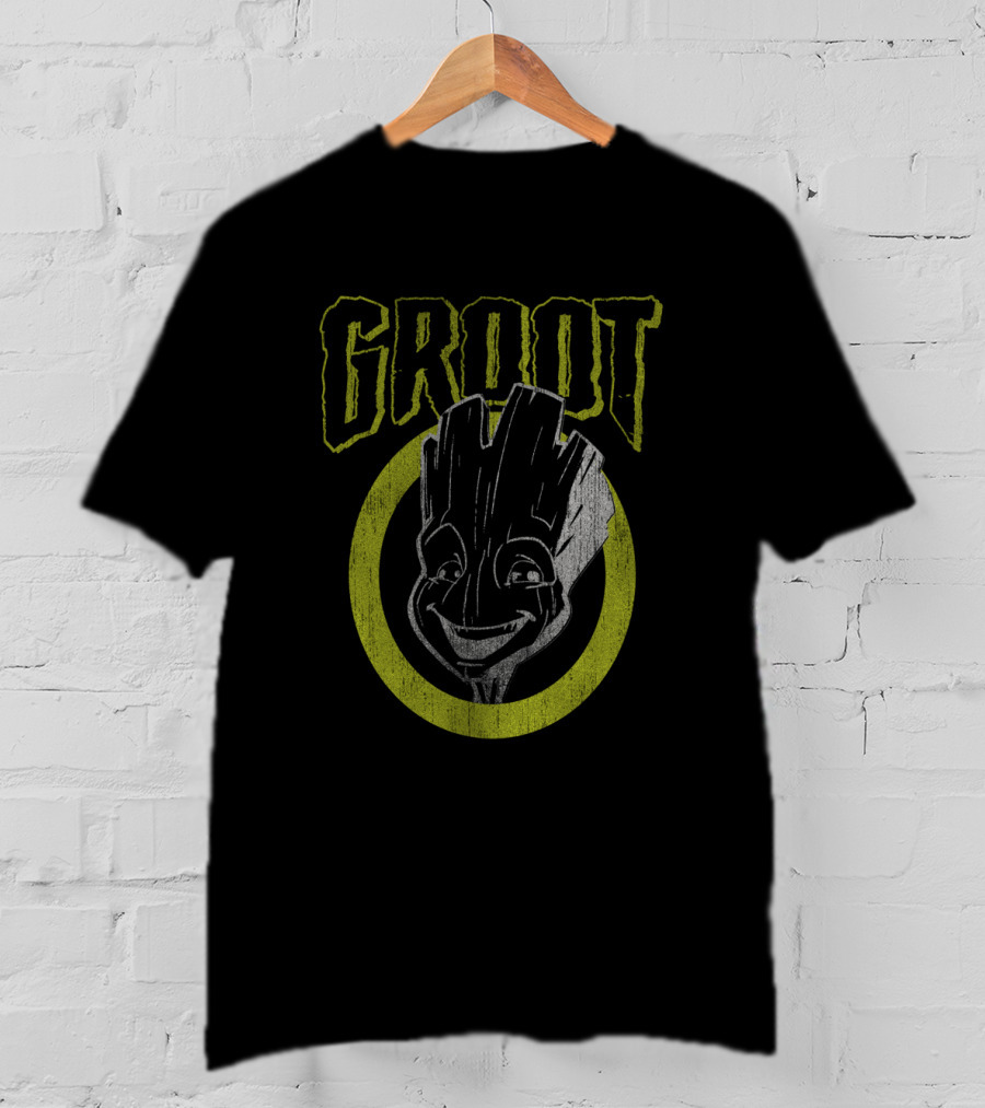 Groot Guardians Of The Galaxy Marvel Dark T-Shirt