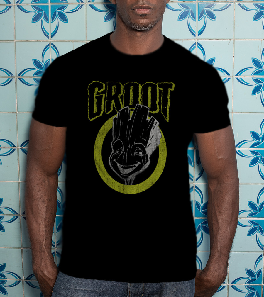 Groot Guardians Of The Galaxy Marvel Dark T-Shirt