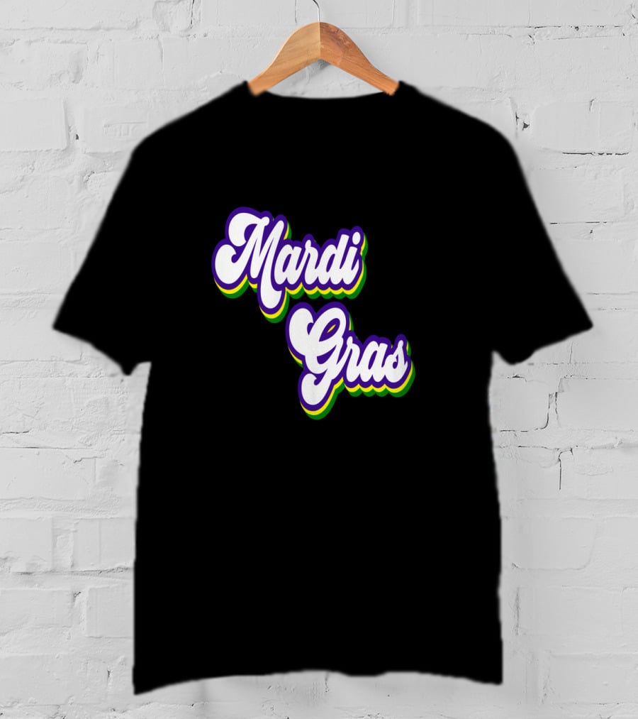 Mardi Gras Retro Vintage T-Shirt