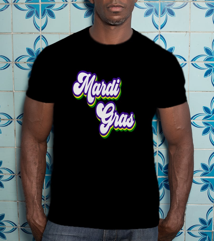 Mardi Gras Retro Vintage T-Shirt