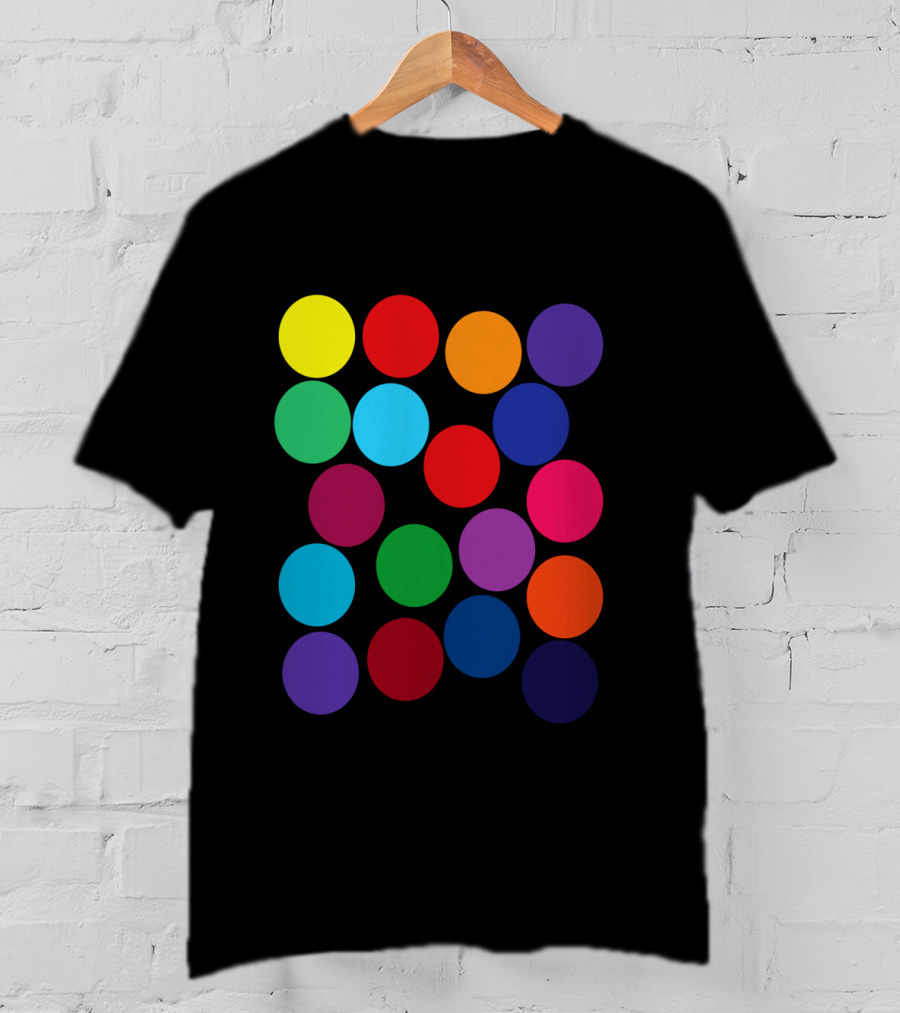 Color Blind Glasses First Time Rainbow Dots T-Shirt