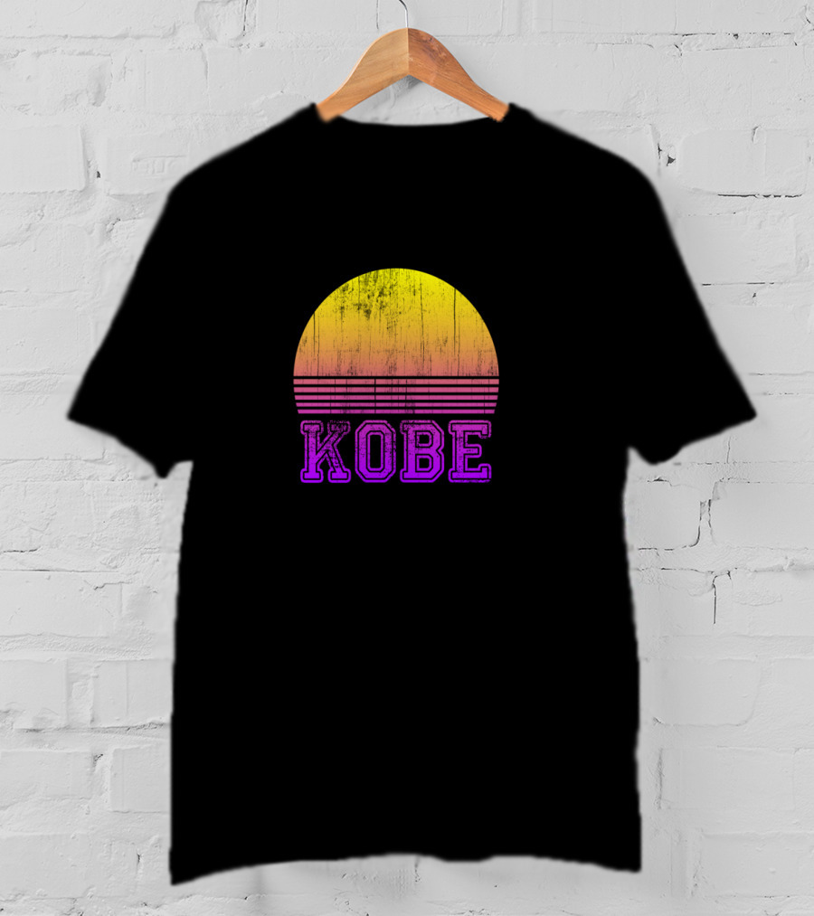 Kobe Distressed Sunset Japan Vacation T-Shirt